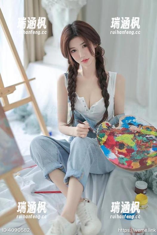 微密圈 - 黎允熙baby的全套写真：吊带？哦，那是我刚学的穿衣小技巧。